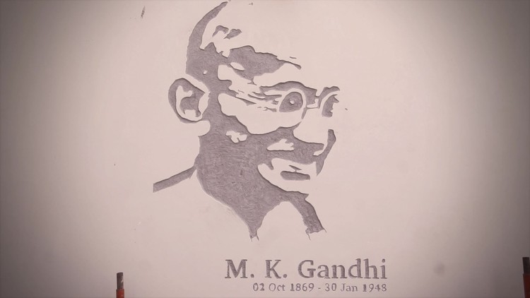 Best Mahatma Gandhi Wall Portrait Art