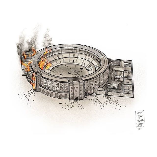 ????Day 1: Ring. Inktober: Bull ring art