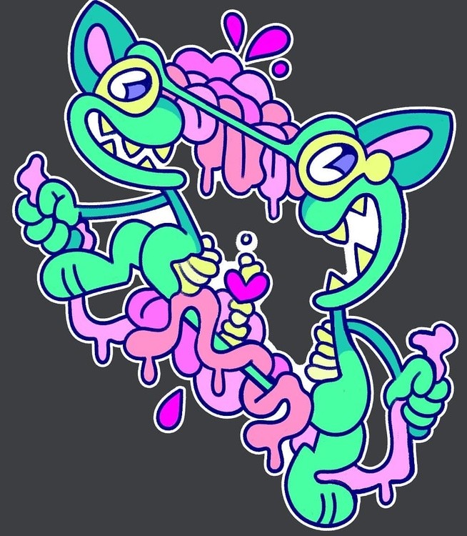 Guts sticker design