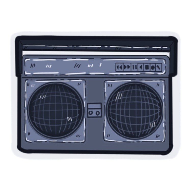 Boombox radio