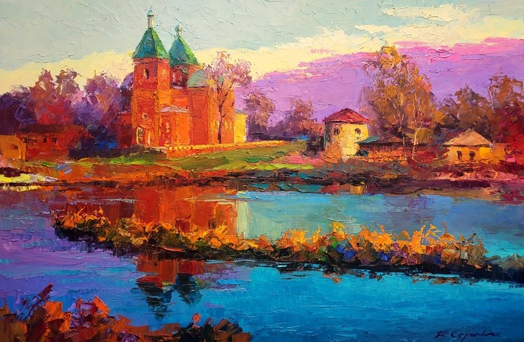 Evening near the Church