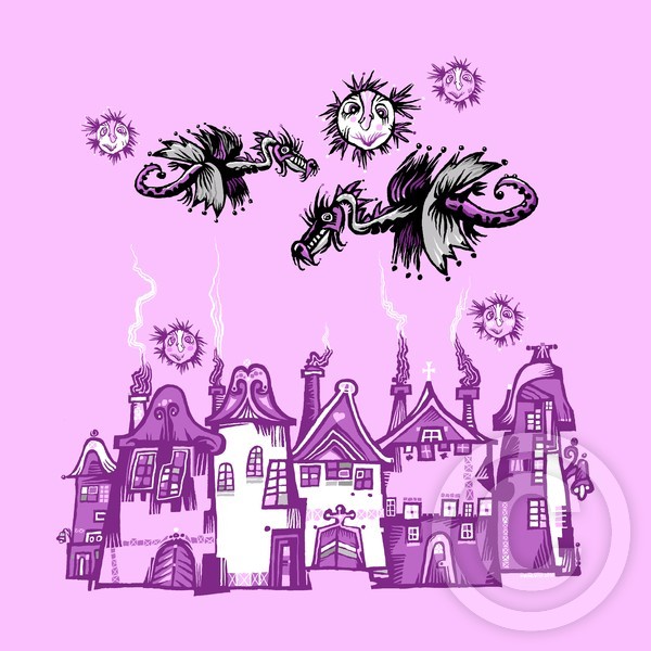 Dragon over City