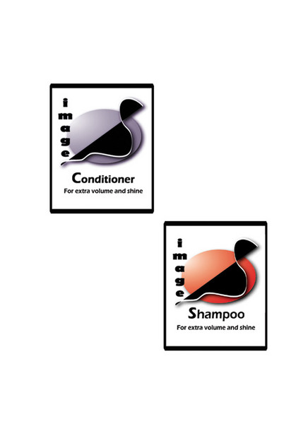 shampoo and conditioner label designs
