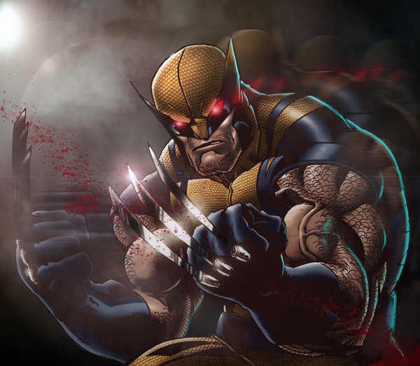 Wolverine in action