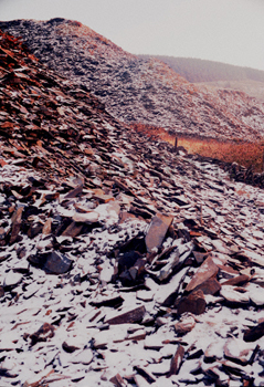 Slate on the mountain