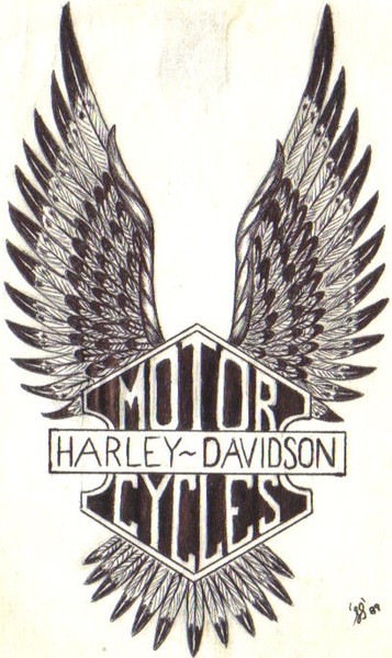 30  Amazing Old School Harley Davidson tattoos