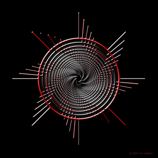 Red and Chrome Twirl