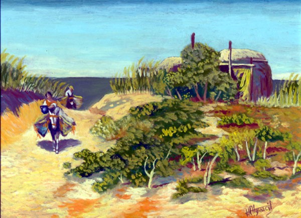 Camino junto a la costa
