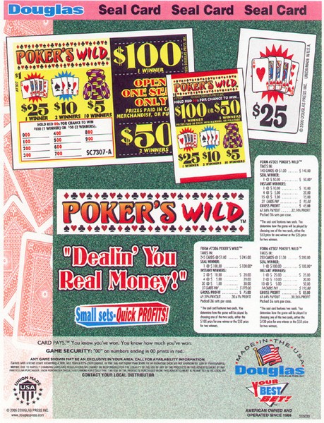 Poker's Wild game &  ad