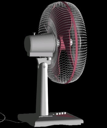 Desk fan (3D Autocad)