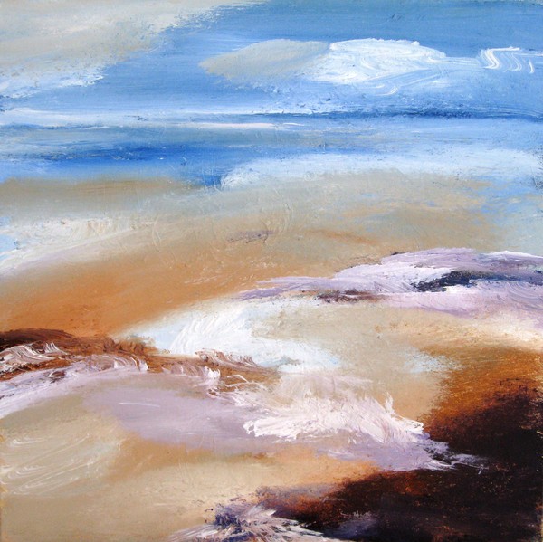 The coast touching the sea 