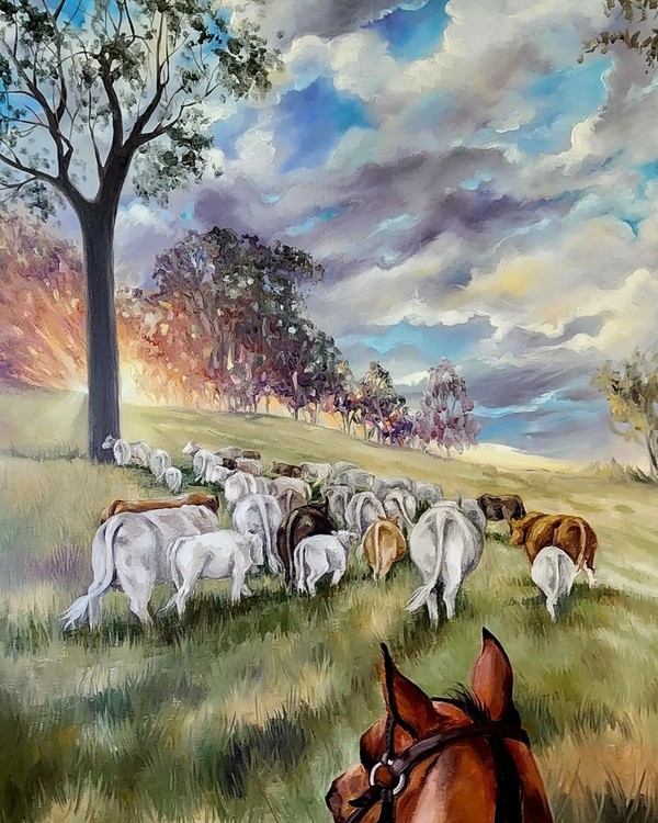 Commissioned piece  I just loved painting this