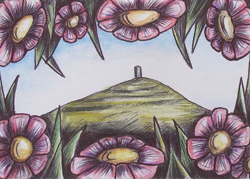Glastonbury Tor ACEO