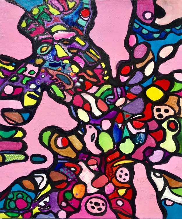 Colorful abstract art by Veera Zukova