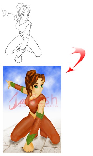 manga painting