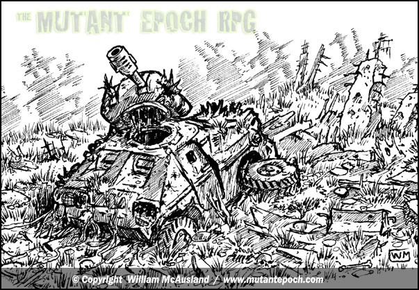 The-Mutant-Epoch RPG-art-wrecked-APC-rubble-scene-spot-art-web