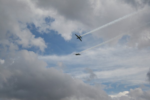In the sky
