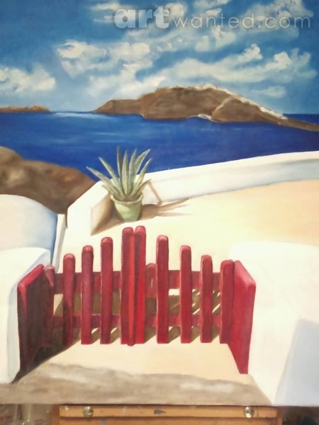 THE RED GATE...SANTORINI