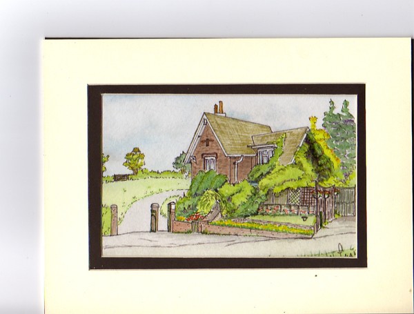 Alexander Park Lodge.  Before the new buildings.