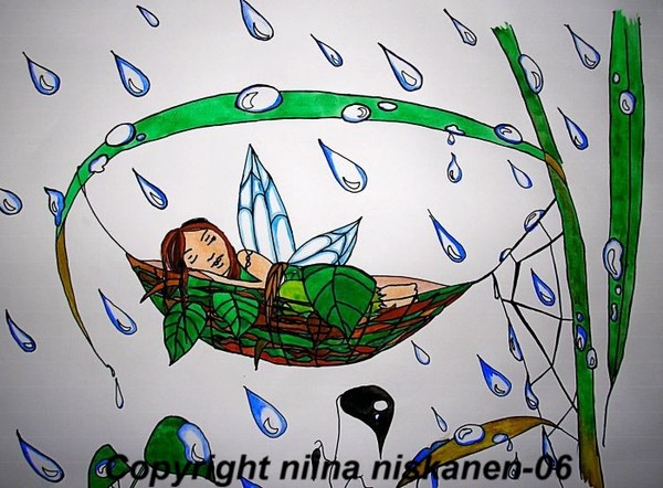 sleeping in the rain