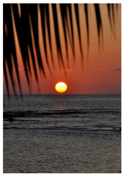 The sunset of Kauai