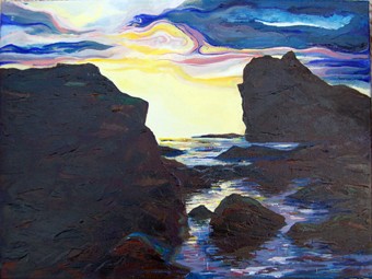 Sunset in Biarritz