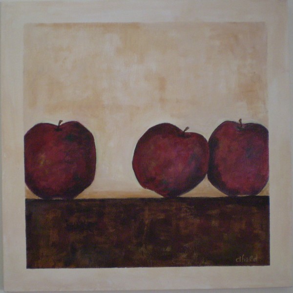Three Apples with Brown