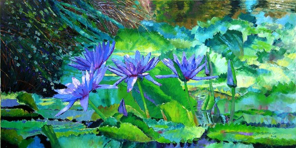 Harmony of Purple and Green