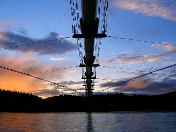 Alaska Pipeline over the Tanana River