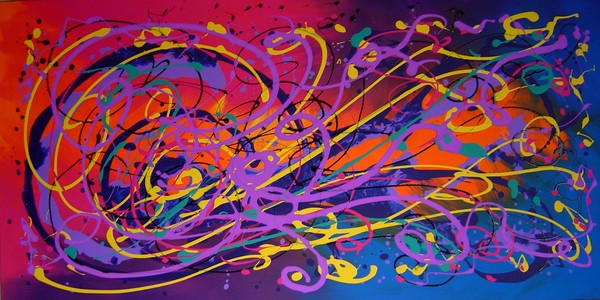 Original Acrylic painting by Eugenia Abramson