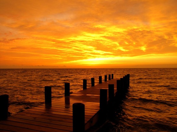 Sunset walkway