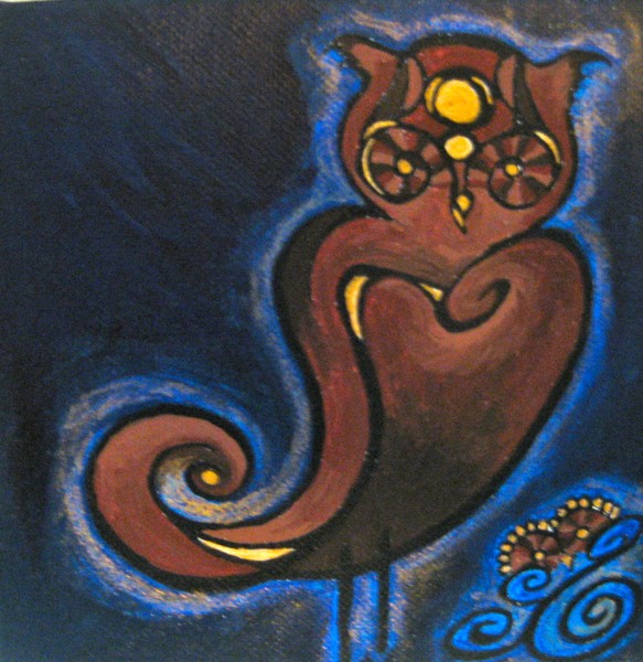 Owl in Sapphire
