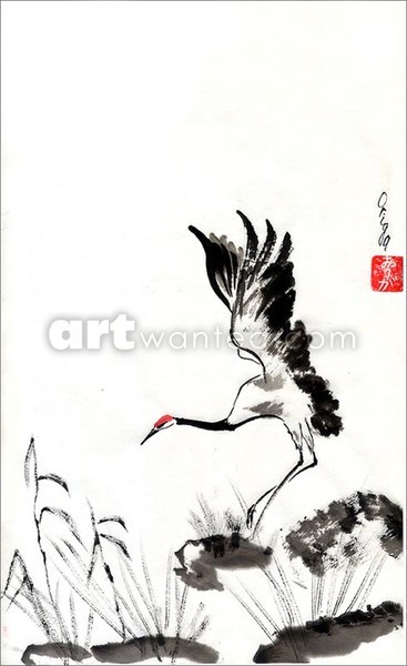 Landing Crane. Scroll.