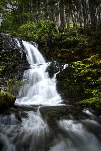 the waterfall
