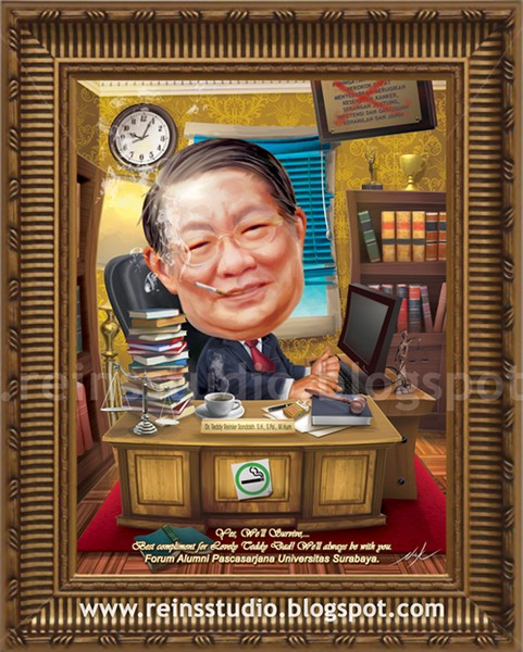 Professor Lawyer Caricature By Christopher Nico Reins Studio LRF