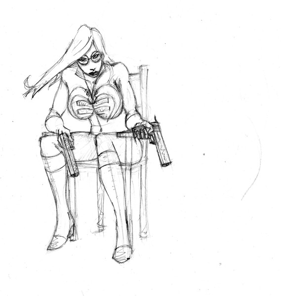 baroness sits in a chair?