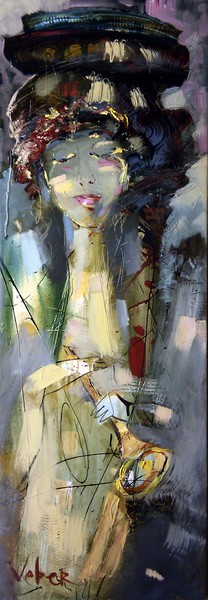 14059, Musical fantasy, 100-35 cm, oil on canvas, 2004