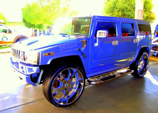 One Blue Hummer