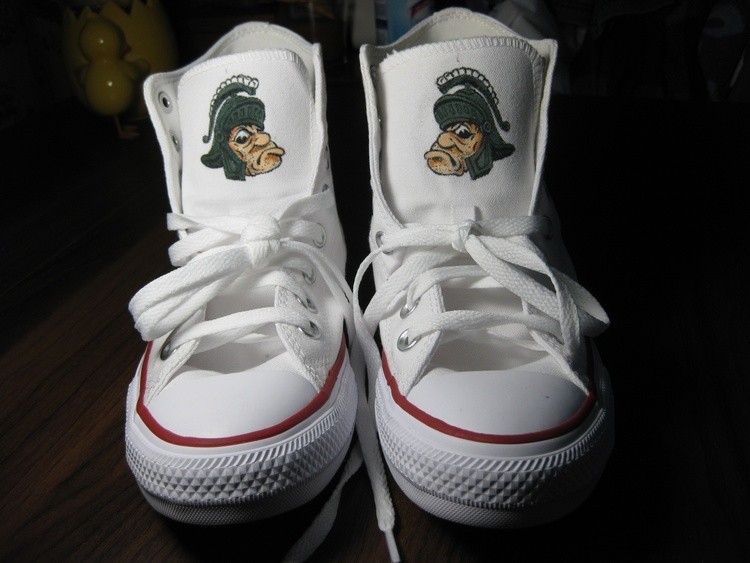 MSU Converse hightops