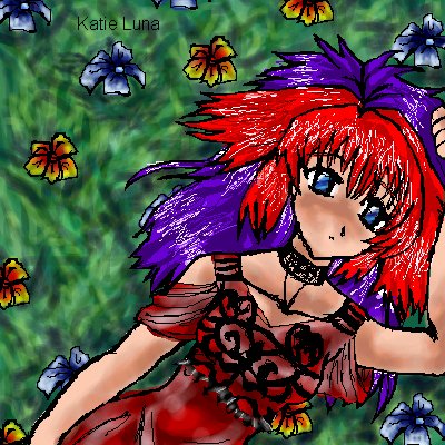 Naomi in a field