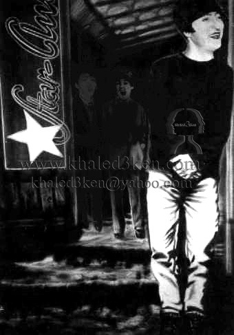 DRAWING PORTRAIT JOHN LENNON AND BEATLES LIFE STORY AND MARK DAVID CHAPMAN KHALED3KEN (39)