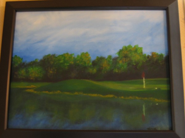 reflection on the green