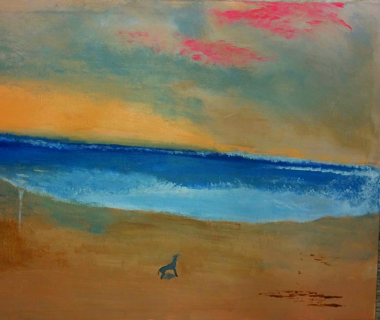 Dog on the Beach