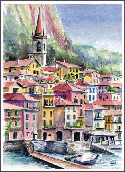 Village by the Como-lake