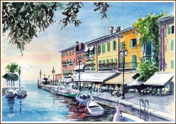 Late aftenoon in Lasize (Garda-lake)