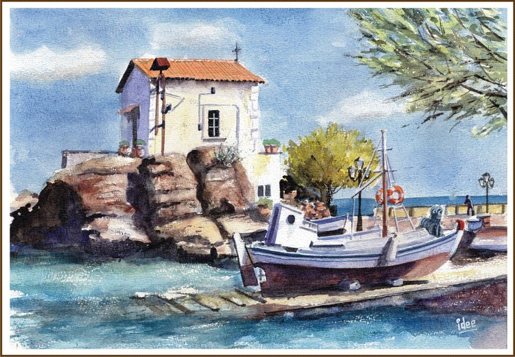 Fisherman's chapel on the rocks