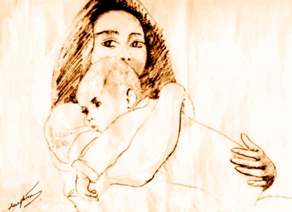 Self Portrait with son