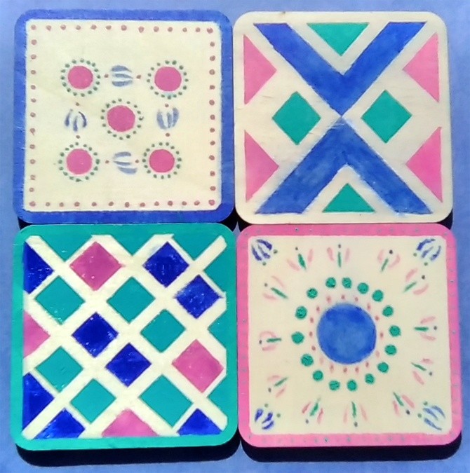 Coasters Painted