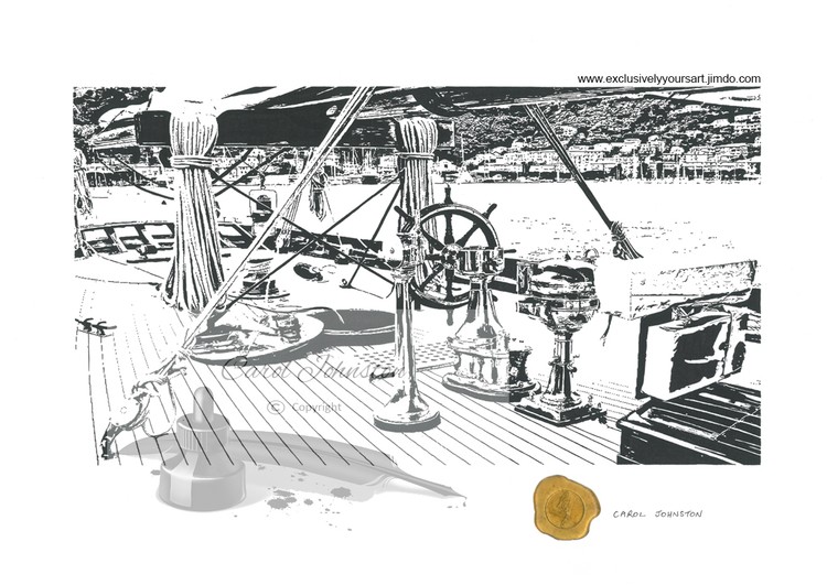 CJ Boat brass with view