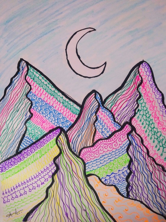 Doodle mountains.. 